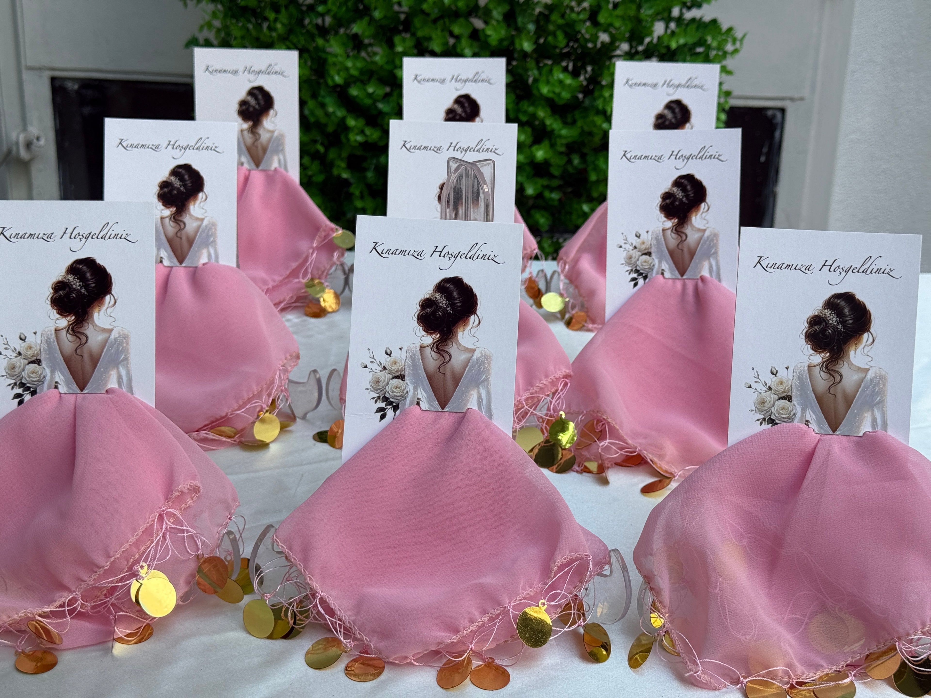 Halay‑Tuch Karte Rosa