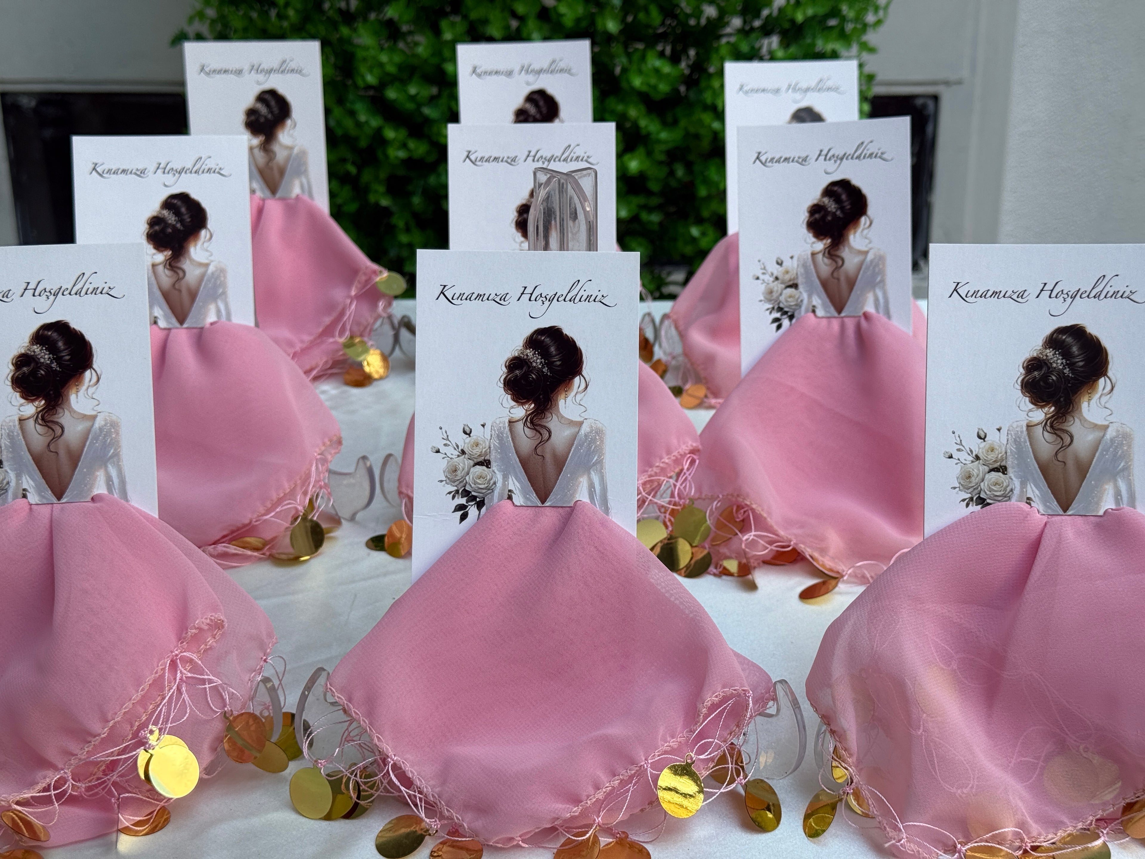 Halay‑Tuch Karte Rosa