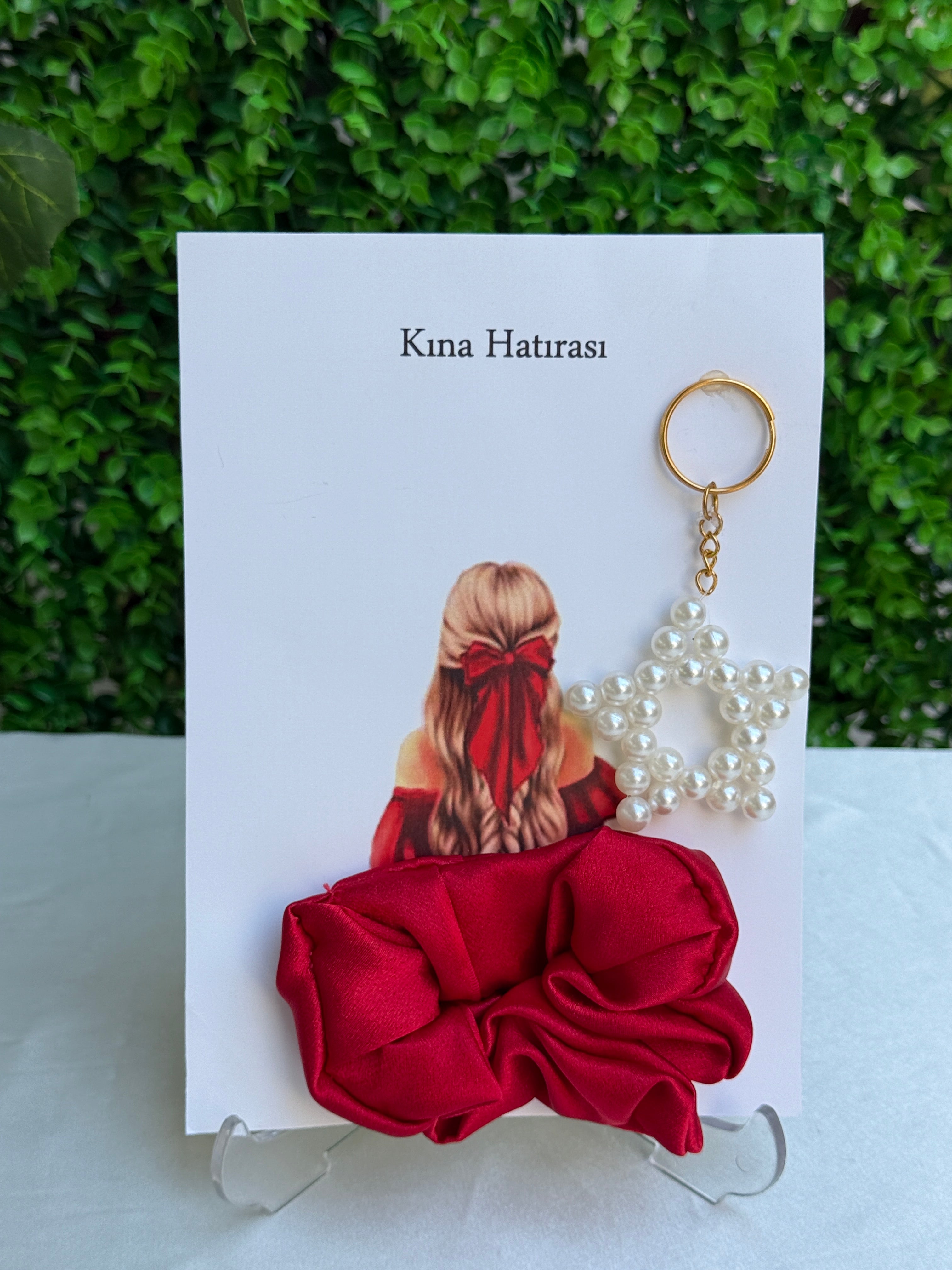 Geschenkset Haargummi und Schlüsselanhänger