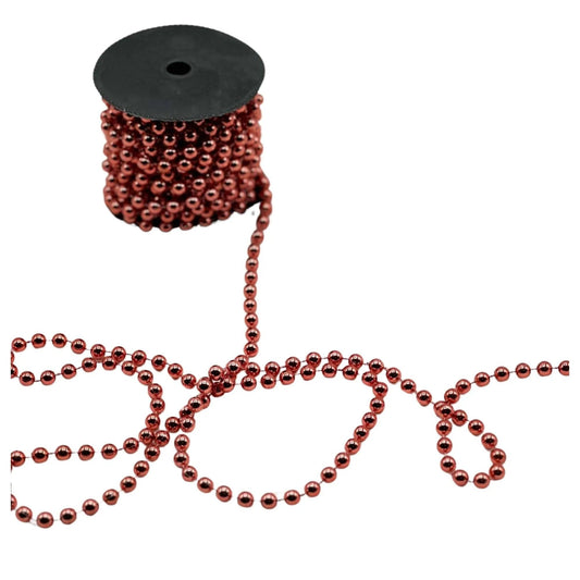 Perlenband Rolle Rot