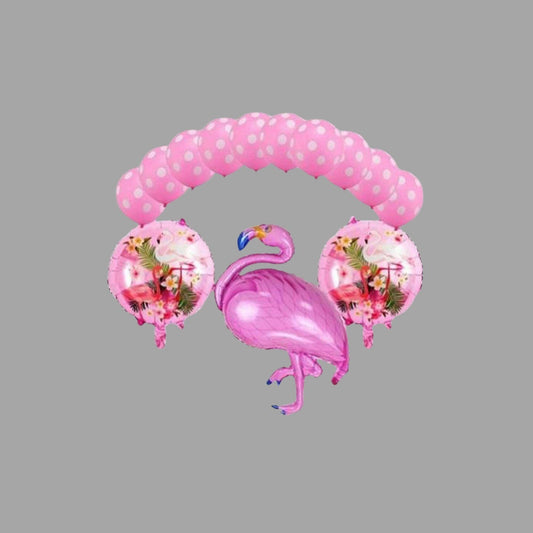Flamingo Ballon Deko Set