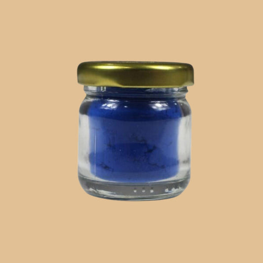 Blaue Kerzenfarbe