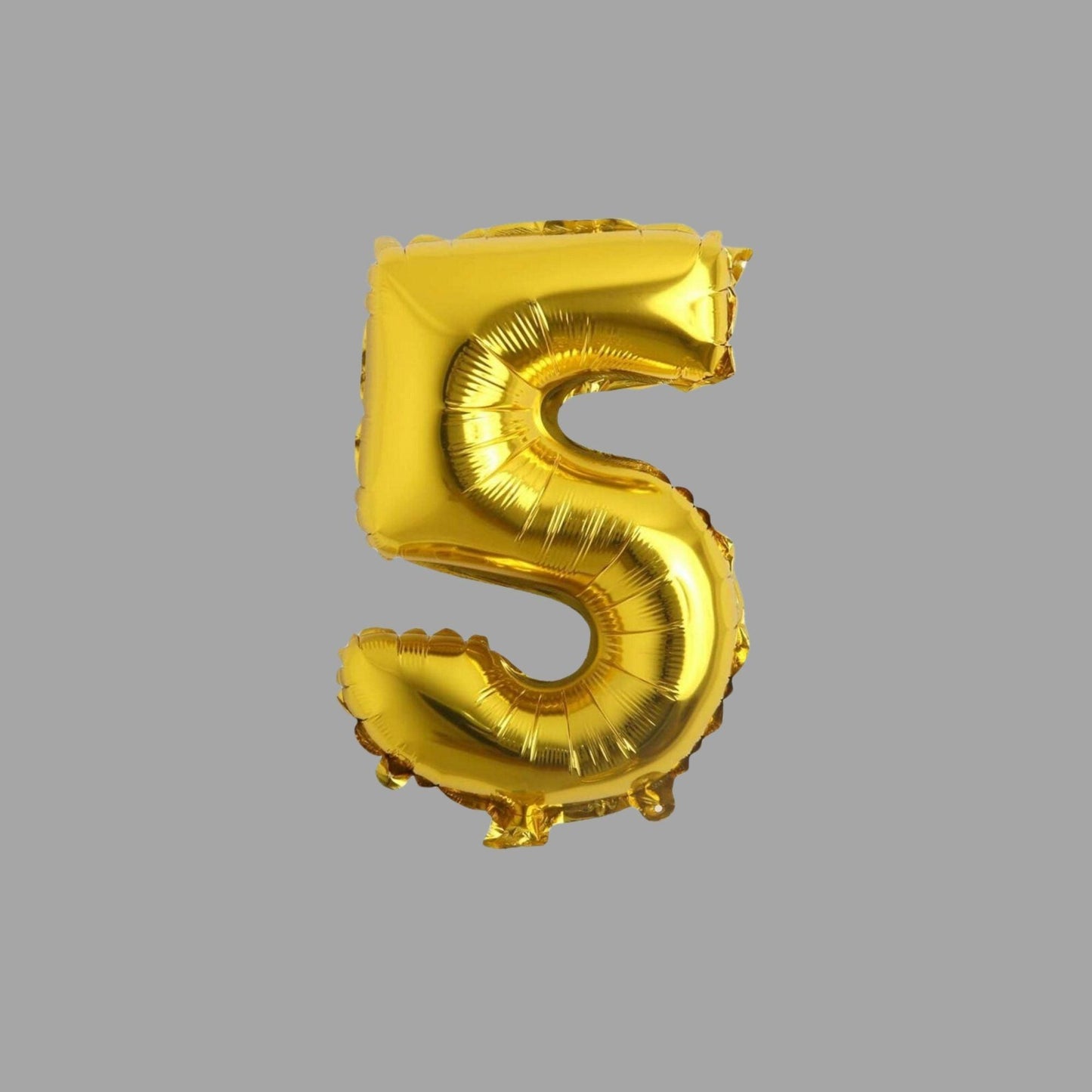 Folienballon Zahl 5 Gold