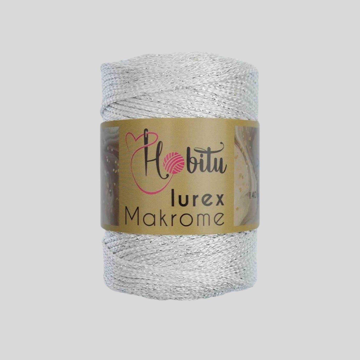 Lurex Garn Silber