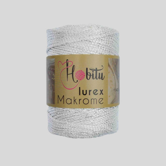 Lurex Garn Silber