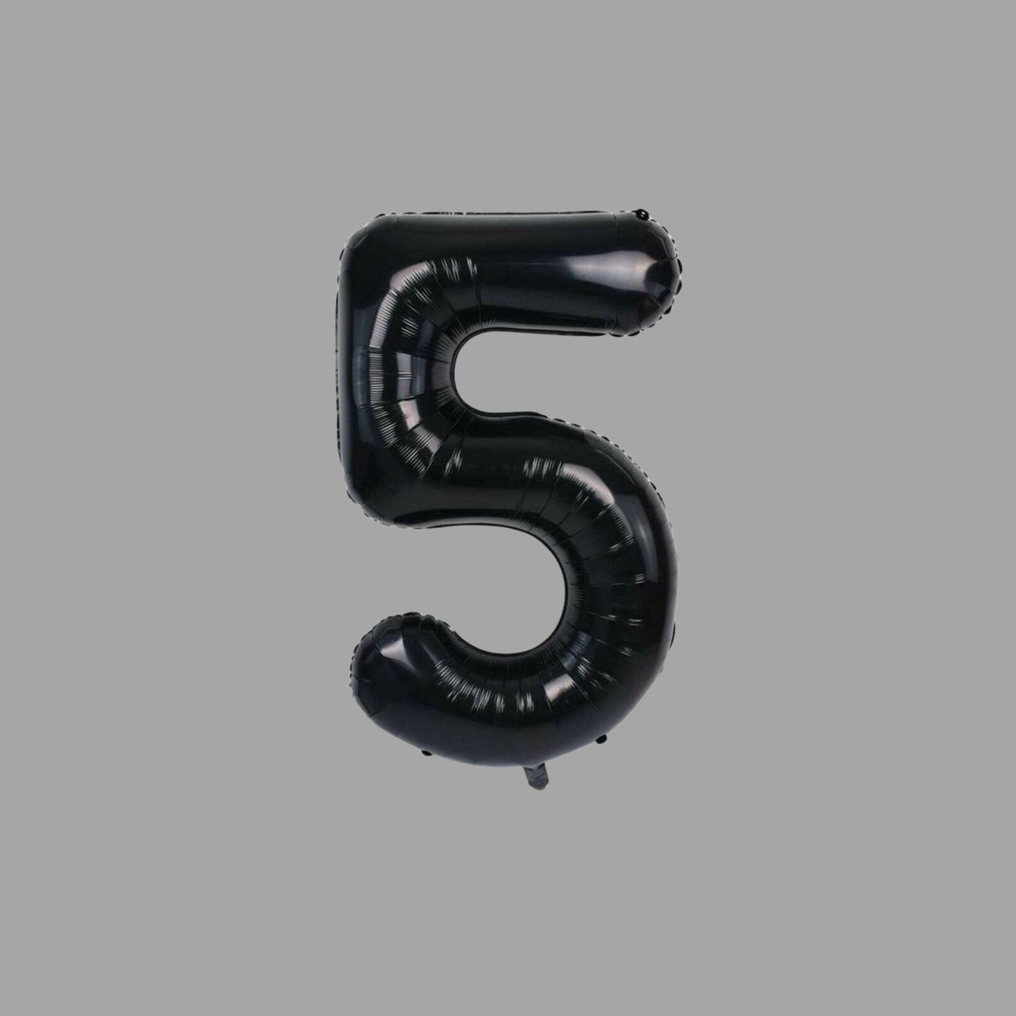 Folienballon Nummer 5 Schwarz