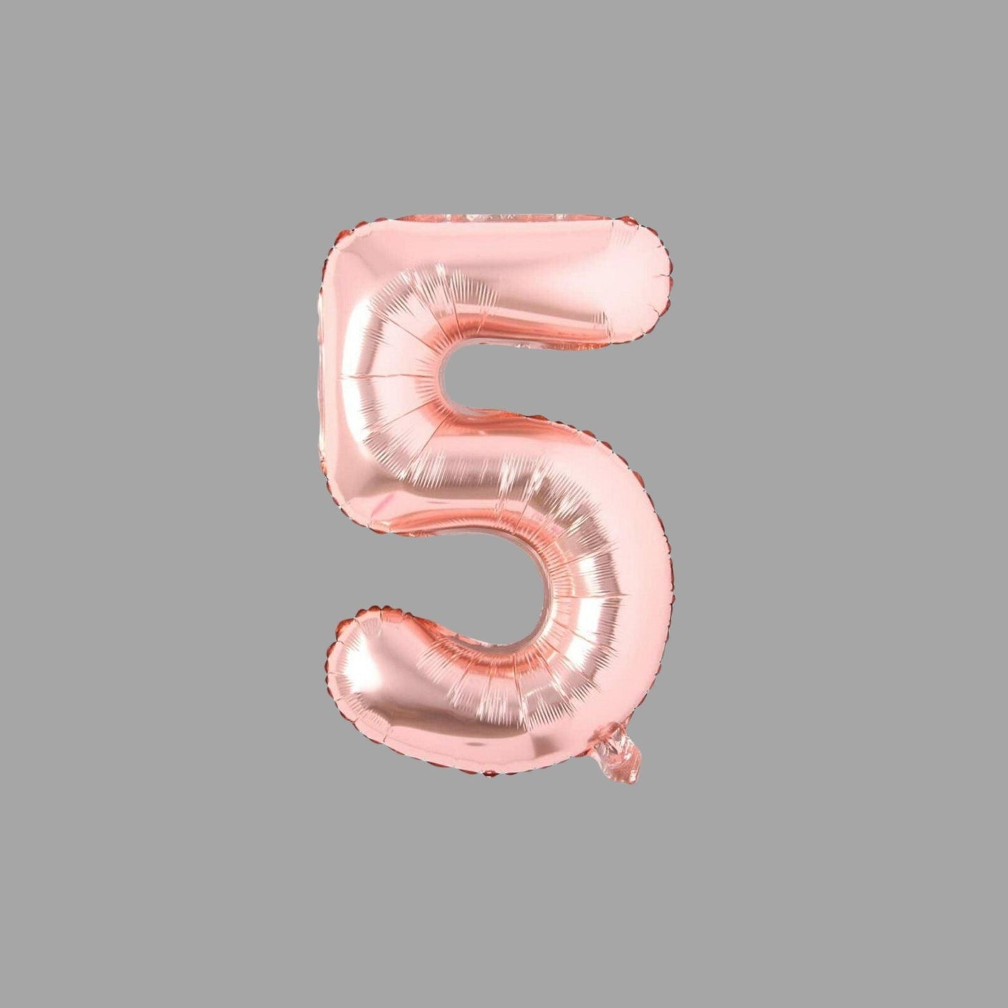 Folienballon Nummer 5 Rosegold