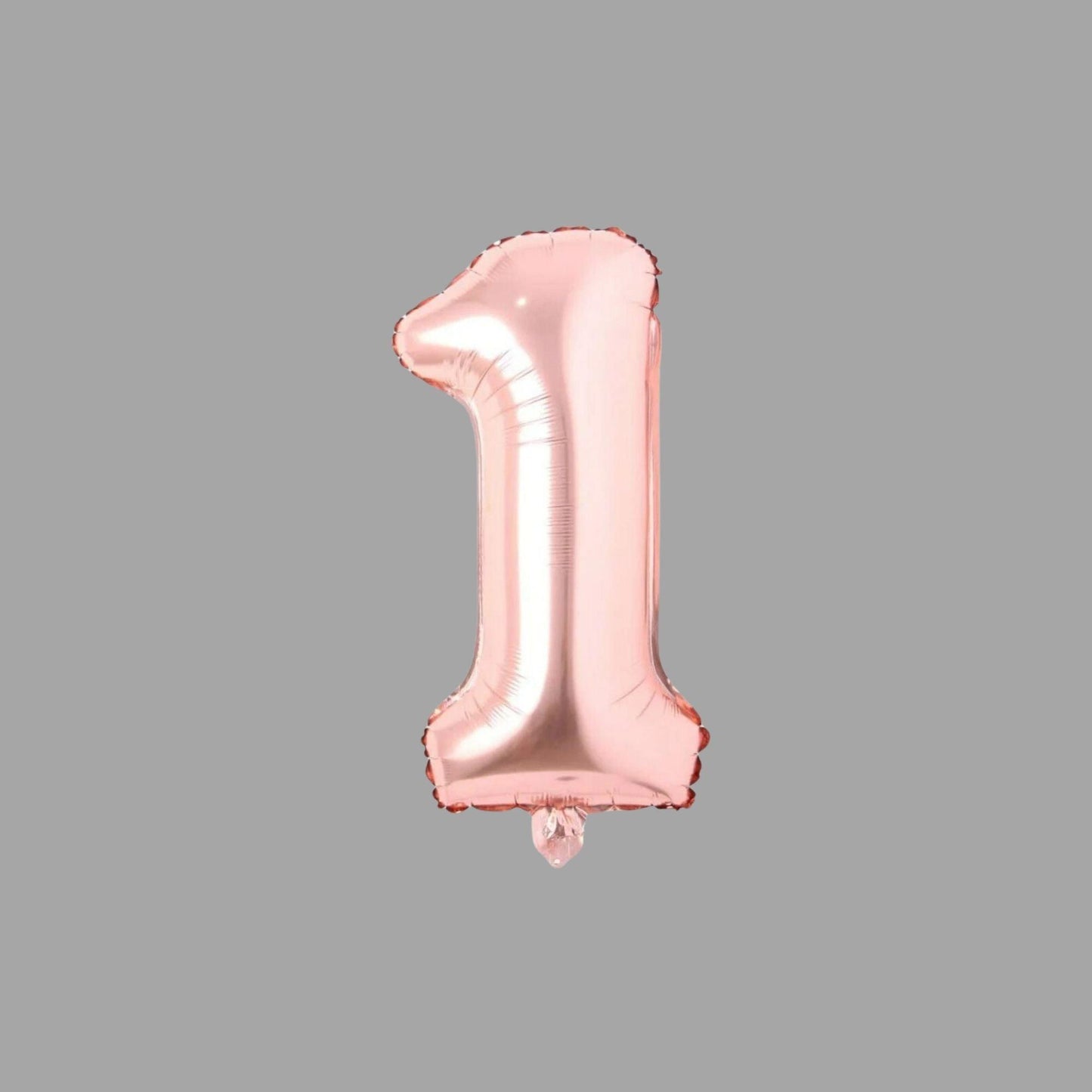 Folienballon Nummer 1 Rosegold