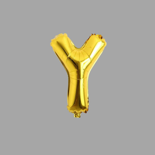 Folienballon Buchstabe Y Gold