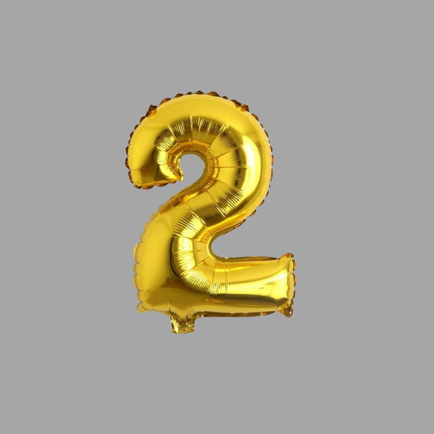 Folienballon Nummer 2 Gold