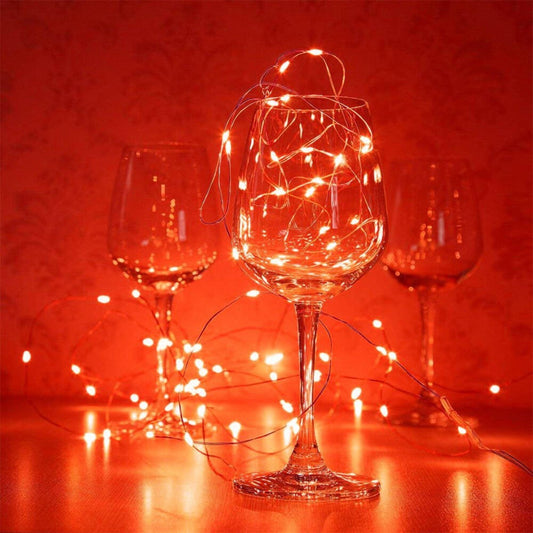 LED Weinglas Lichterkette