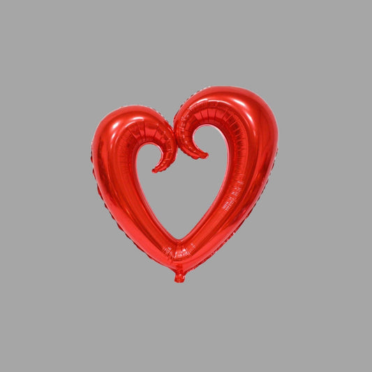Folienballon Herzform Rot
