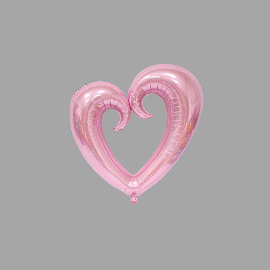 Folienballon Herzform Rosa