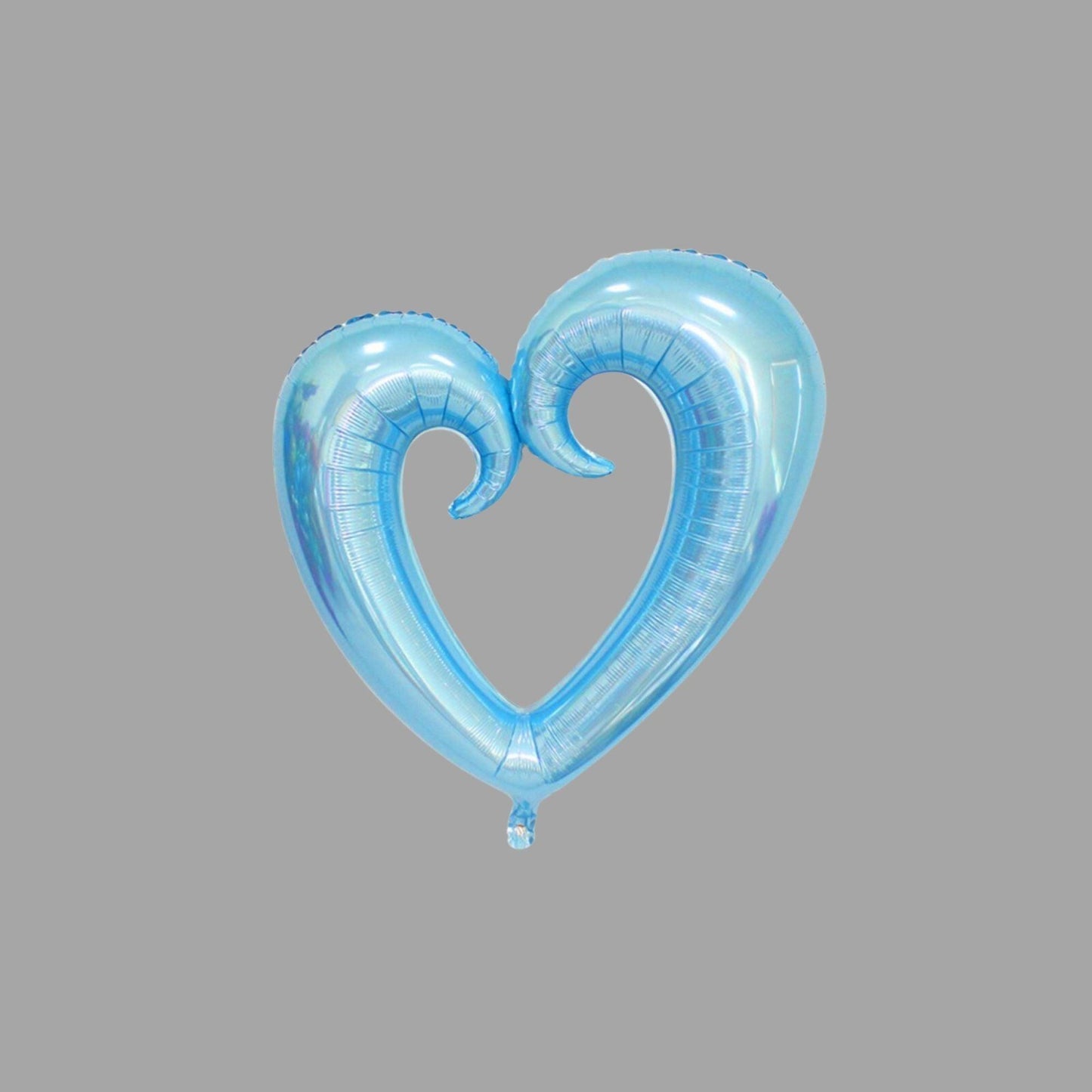 Folienballon Herzform Hellblau