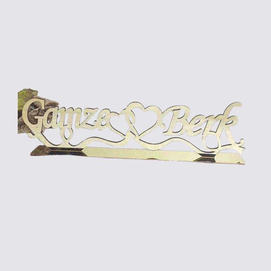 Personalisierter Schriftzug aus Acrylglas