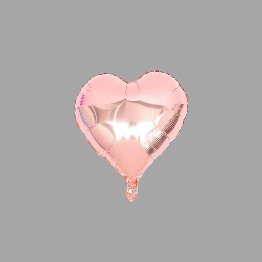 Folienballon Herzform Roségold