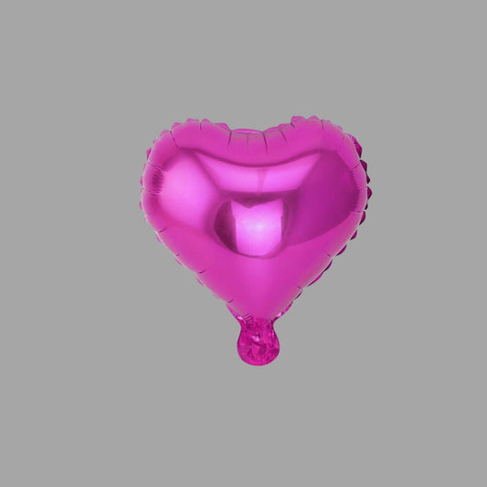 Folienballon Herzform Magenta glänzend