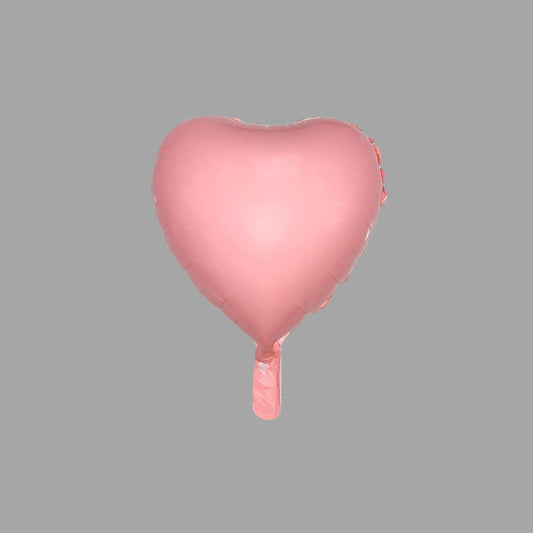 Folienballon Herzform Rosa glänzend