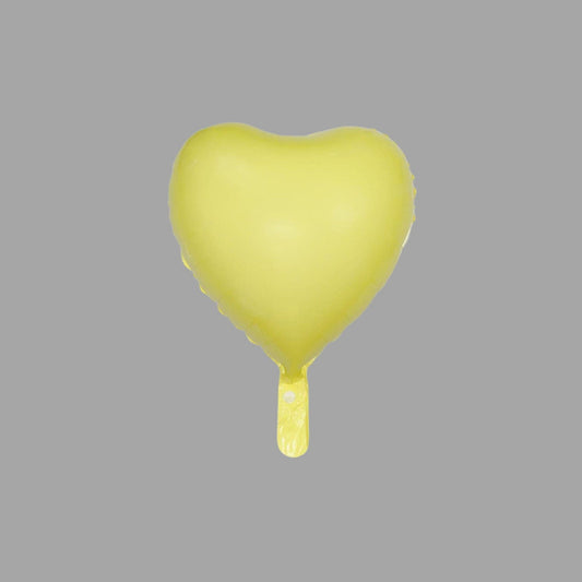 Folienballon Herzform Gelb