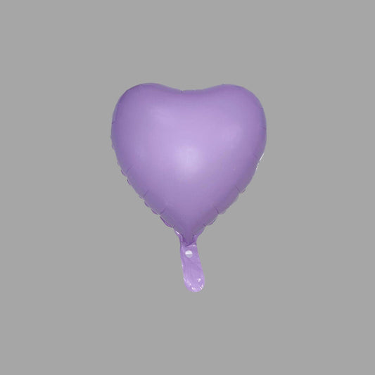 Folienballon Herzform Lila glänzend