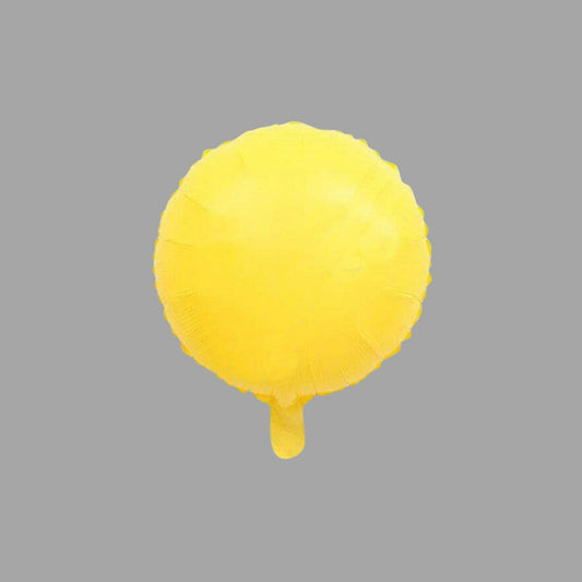 Folienballon Rund Gelb