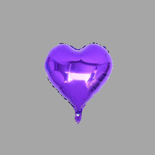 Folienballon Herz Lila