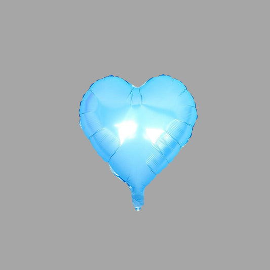 Folienballon Herz Hellblau