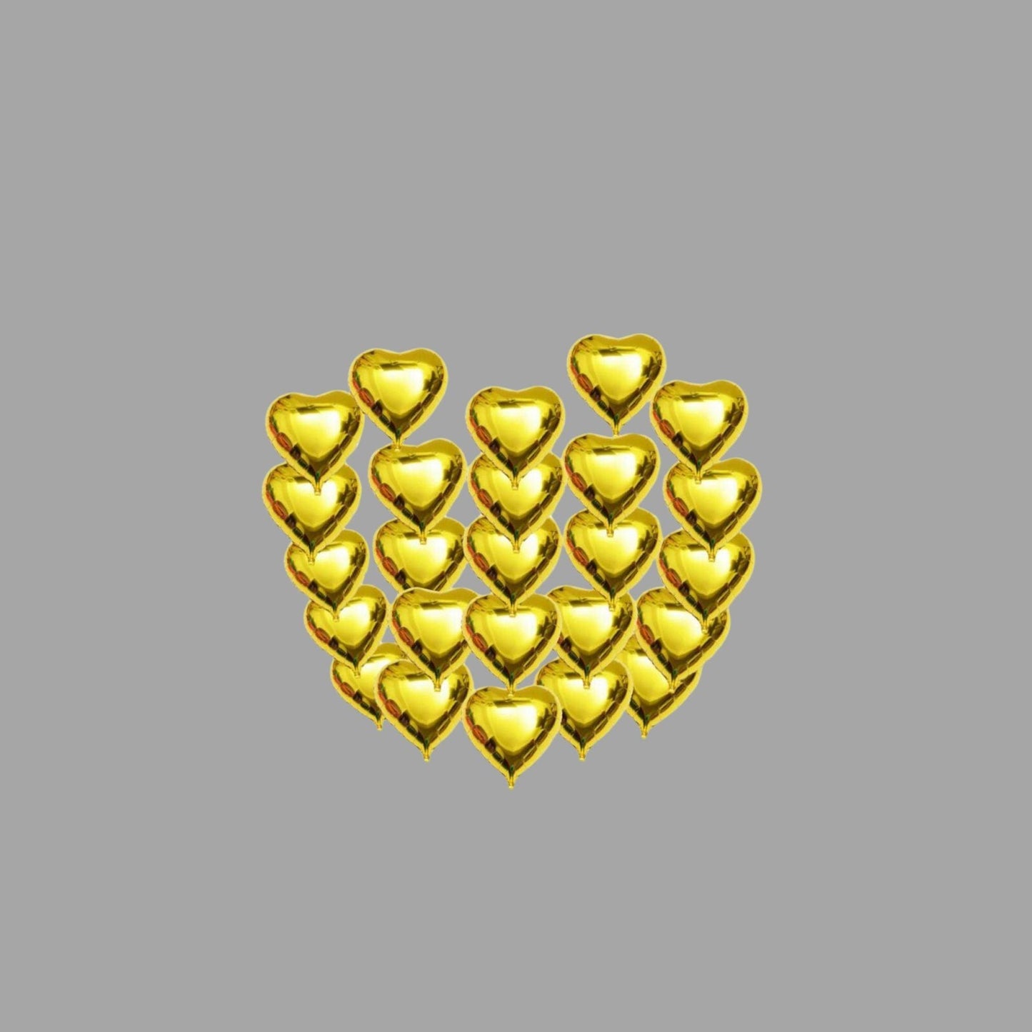 Herz-Luftballon Gold