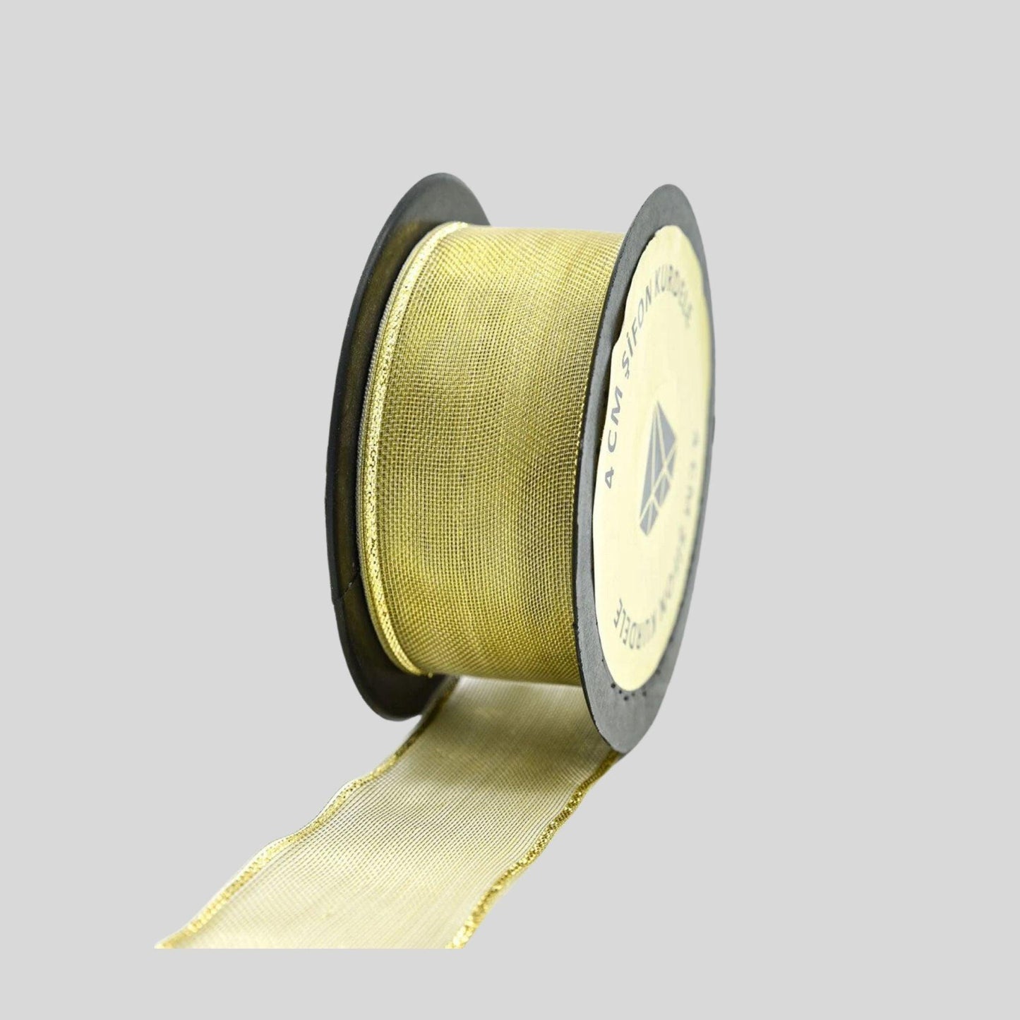 Elfenbeinfarbenes Satinband
