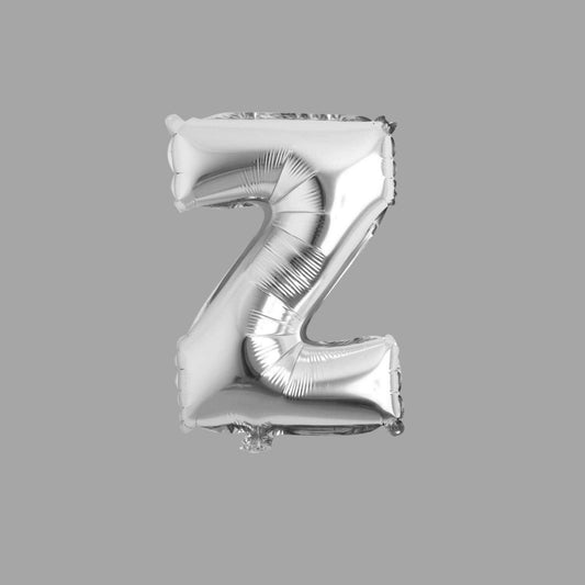 Folienballon Buchstabe Z Silber