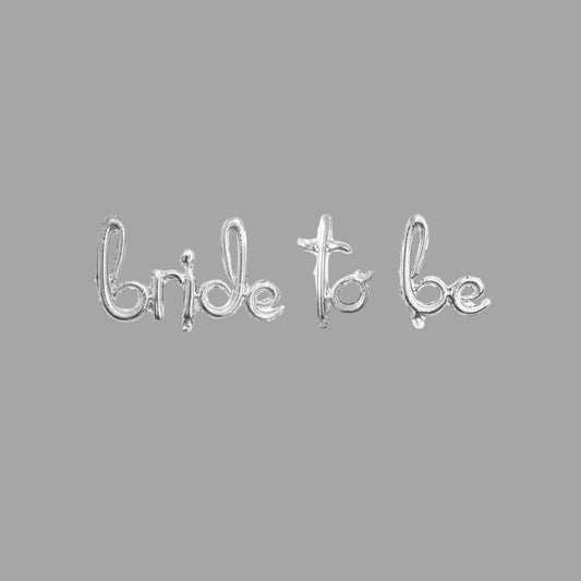Wanddeko "Bride to Be" Silber