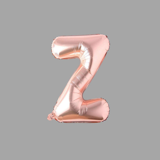 Folienballon Buchstabe Z Roségold
