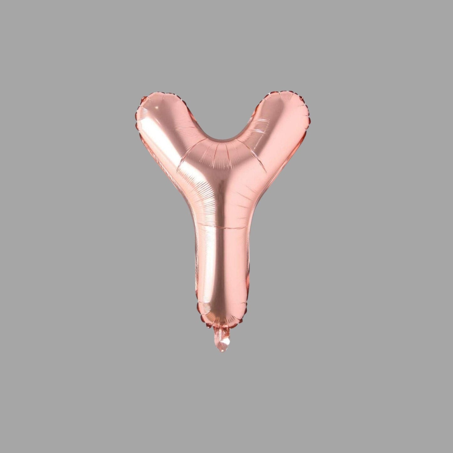 Folienballon Buchstabe Y Roségold