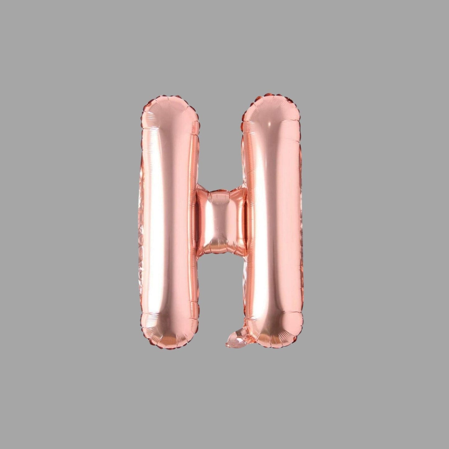 Folienballon Buchstabe H Roségold