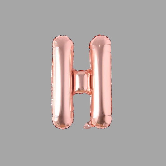 Folienballon Buchstabe H Roségold
