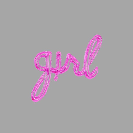 Wanddeko "Girl" Pink