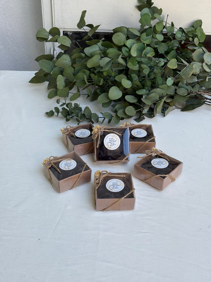Gastgeschenk Set Haargummi Schwarz in Kraftbox (für 50 Gäste)