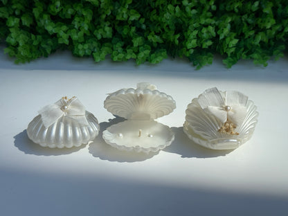 Muschelkerze – Stilvolle Deko- und Geschenkidee im Meeresstil ( für 50 Gäste )