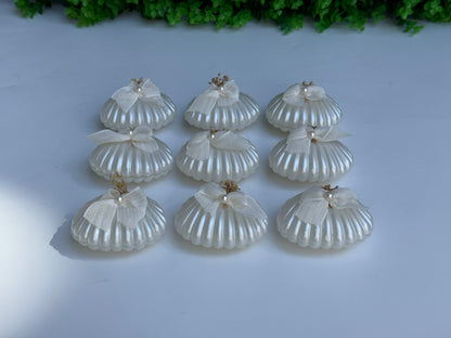 Muschelkerze – Stilvolle Deko- und Geschenkidee im Meeresstil ( für 50 Gäste )