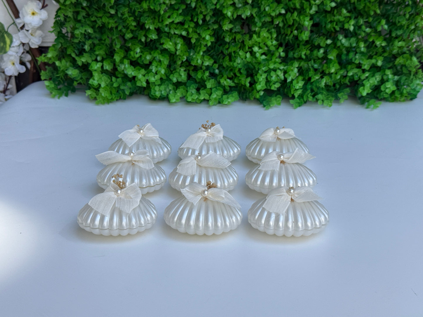 Muschelkerze – Stilvolle Deko- und Geschenkidee im Meeresstil ( für 50 Gäste )