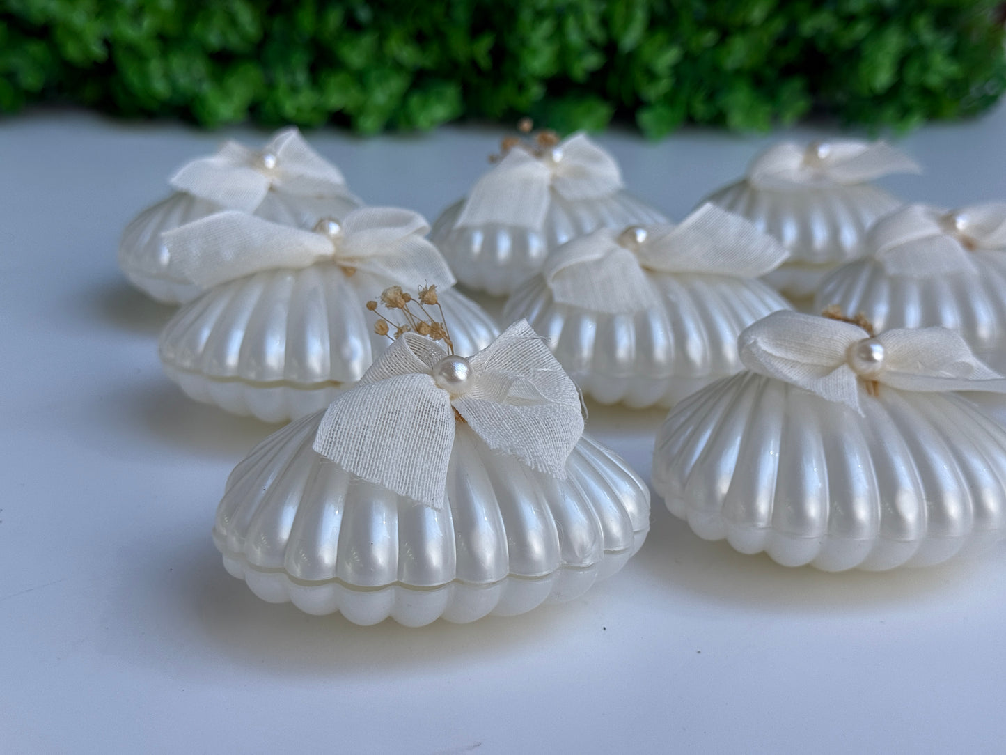 Muschelkerze – Stilvolle Deko- und Geschenkidee im Meeresstil ( für 50 Gäste )
