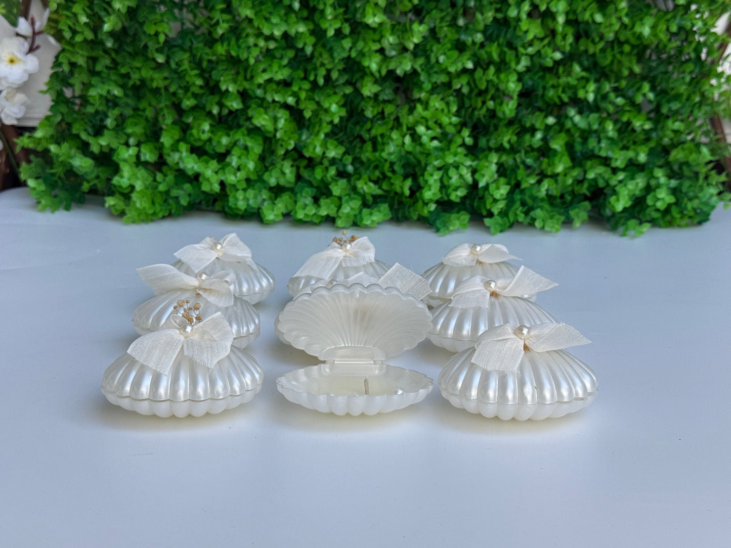 Muschelkerze – Stilvolle Deko- und Geschenkidee im Meeresstil ( für 50 Gäste )