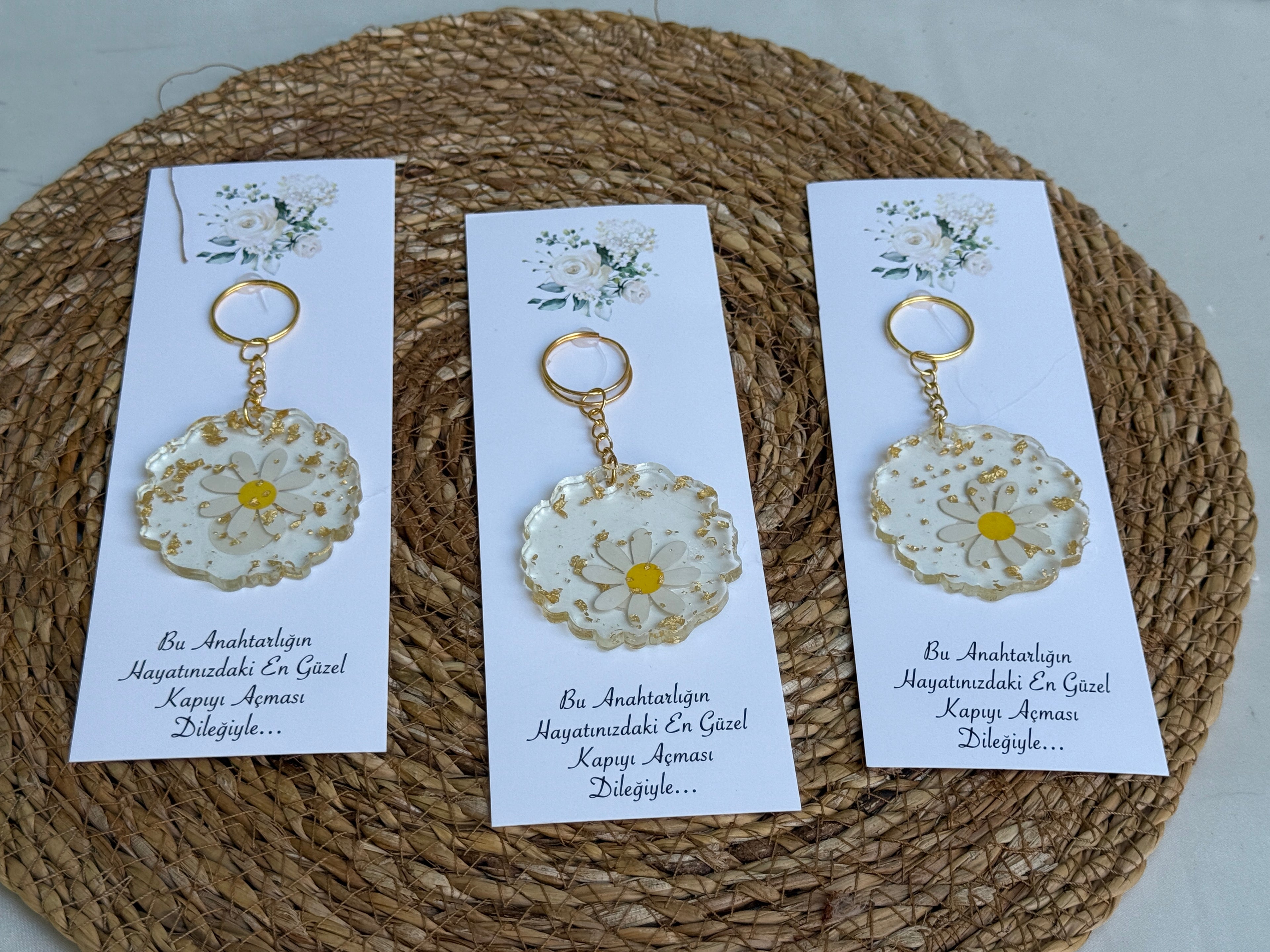 Schlüsselanhänger Gänseblümchen