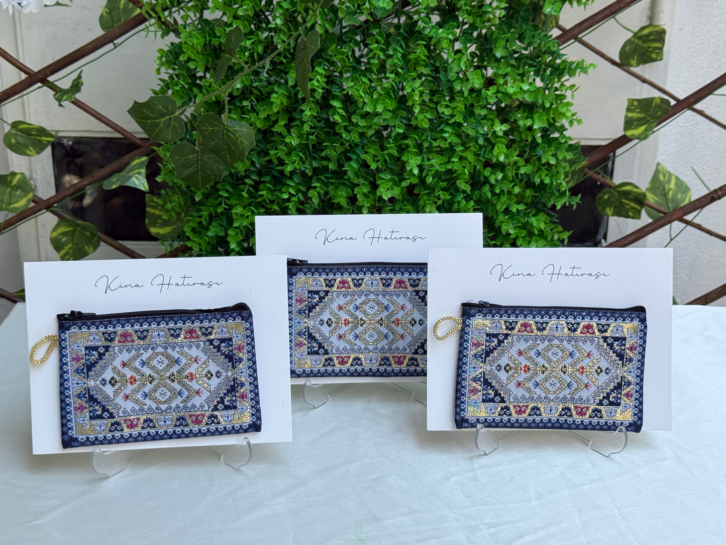 Gastgeschenk Set Orientalische Stofftäschchen mit Kärtchen (für 50 Gäste)