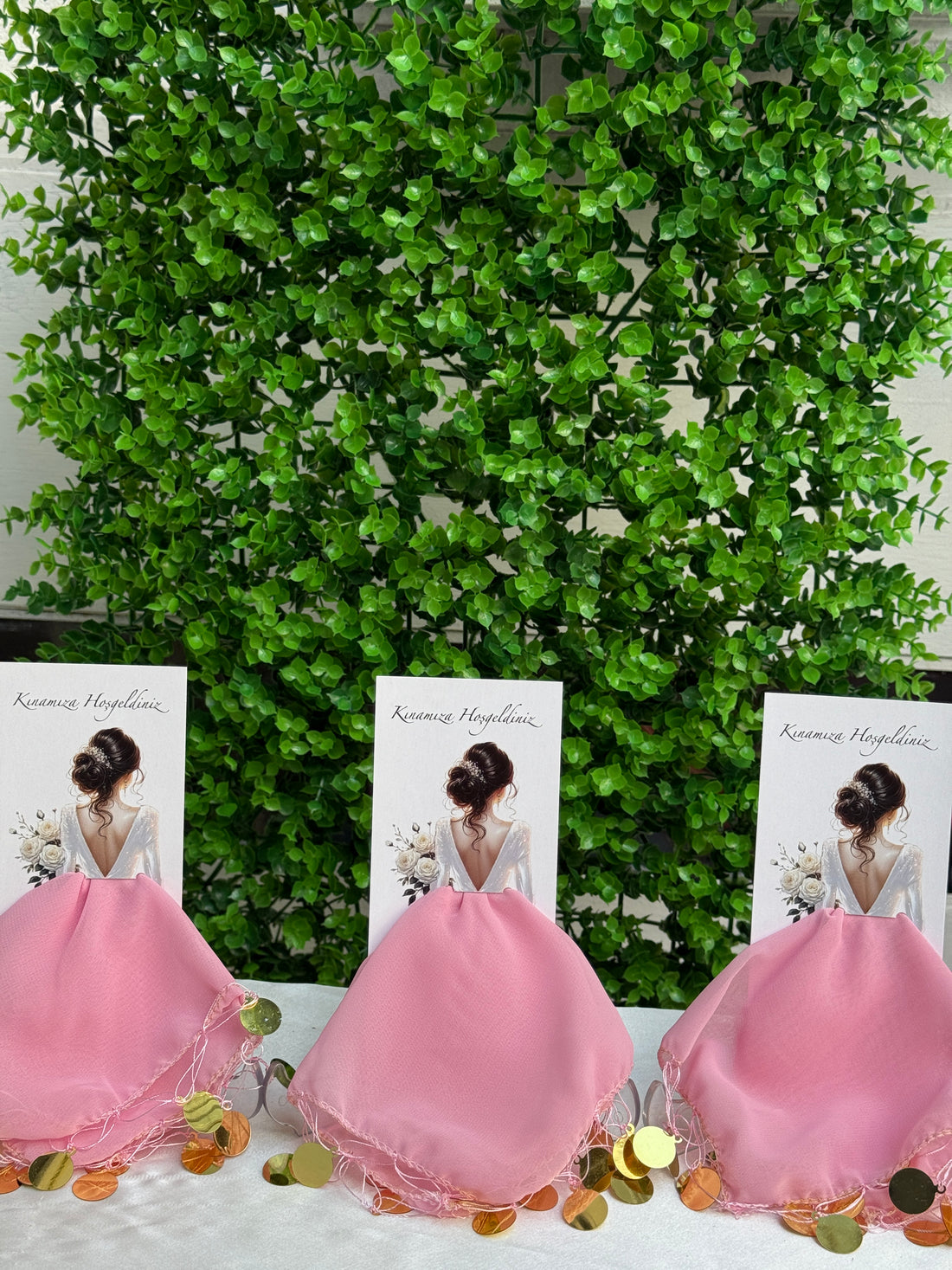 Halay‑Tuch Karte Rosa
