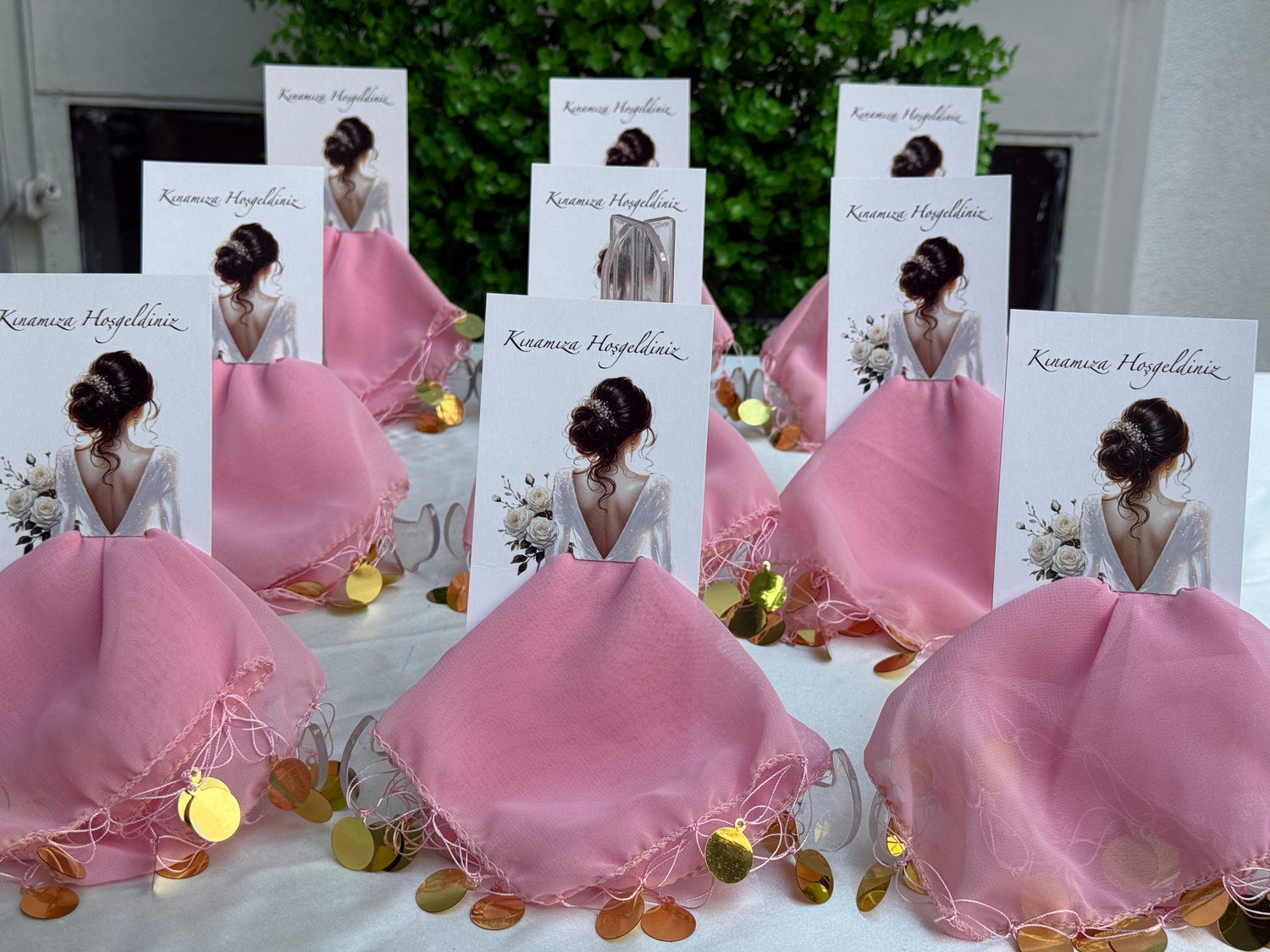 Halay‑Tuch Karte Rosa