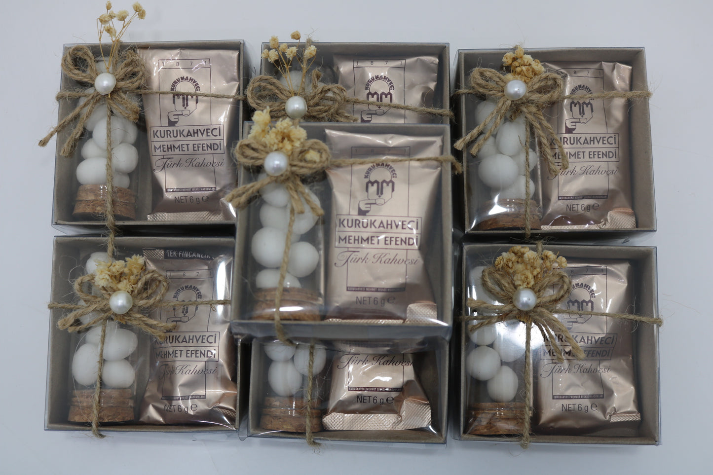 Gastgeschenk Set Malvenblüten Glasröhrchen (für 100 Gäste)