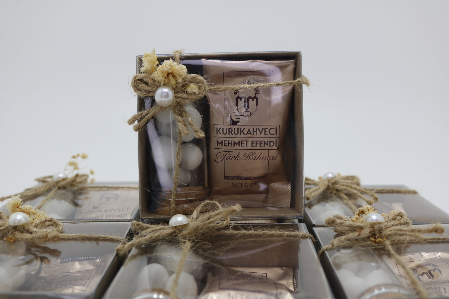 Gastgeschenk Set Malvenblüten Glasröhrchen (für 100 Gäste)
