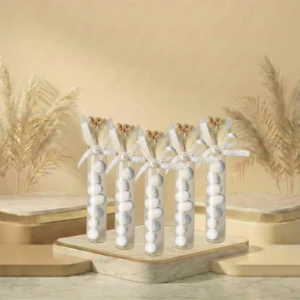 Baumwollgras dekorierte Röhre Hochzeitsgeschenke