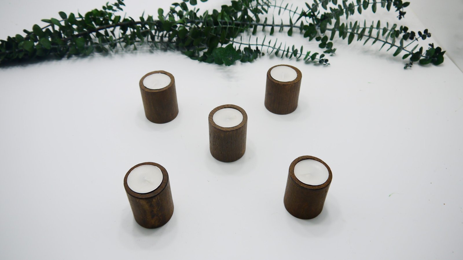 Kişiye Özel Ahşap Fitilli Jel Mumlar